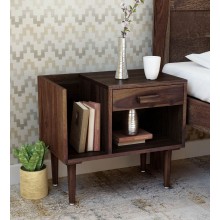 Boho Bed Nexo Solid Wood Night Stand in Provincial Teak Finish